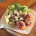 Insalata nel fiore di prosciutto