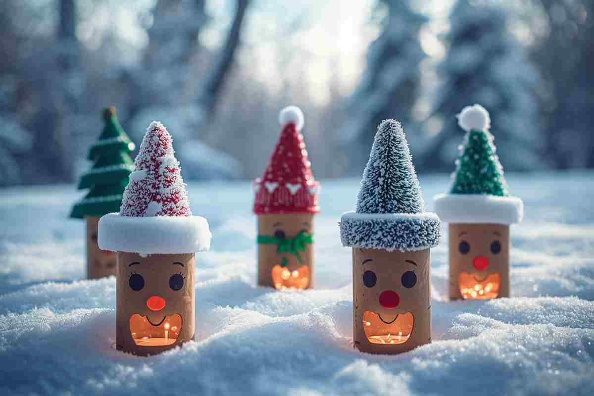 Decorazioni natalizie con rotoli di carta igienica: idee creative, economiche e sostenibili
