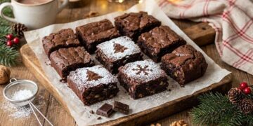Brownies di Natale al Cioccolato