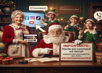Messaggio Speciale dal Polo Nord: Stop ai messaggi social, Babbo Natale vi aspetta sul sito!